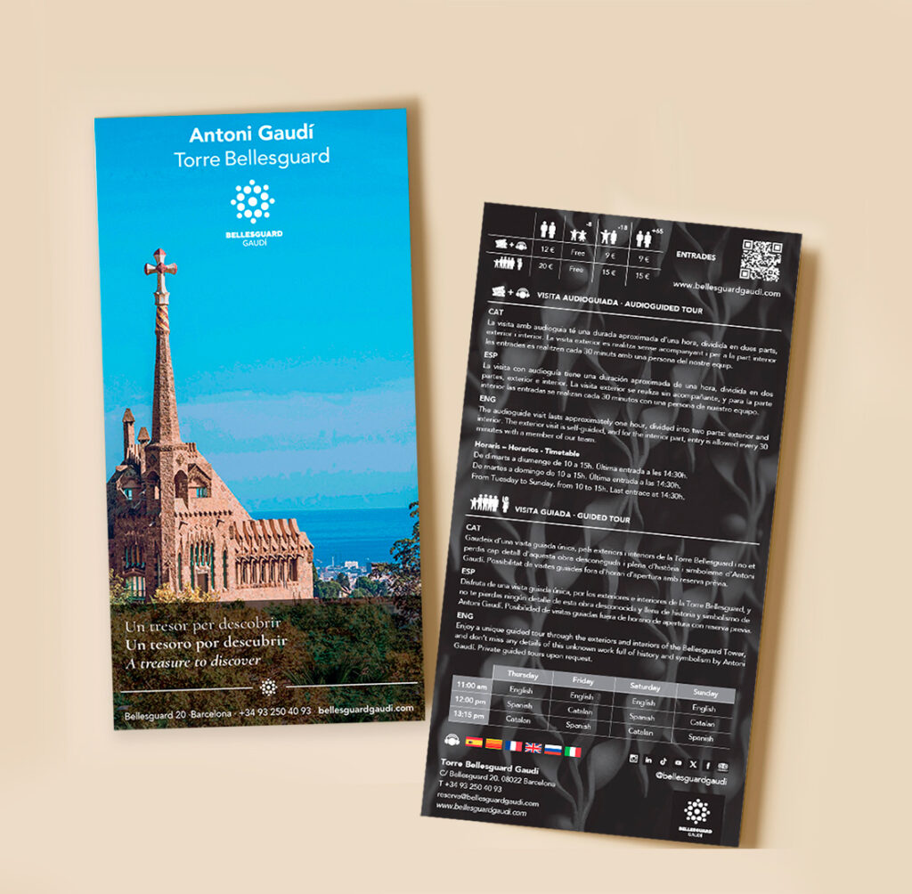 Folleto Bellesguard Gaudí